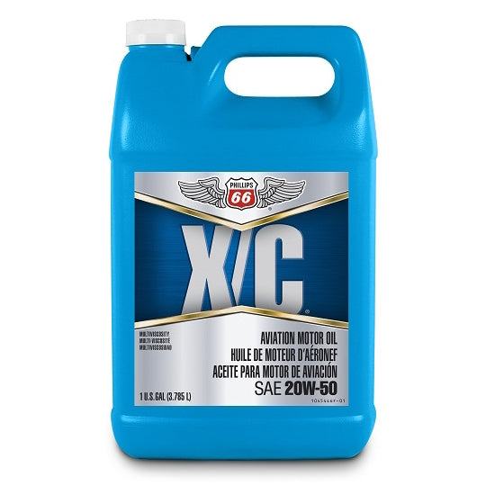 1045446 PHILLIPS 66 X/C AVIATION OIL 20W50,  1 gal