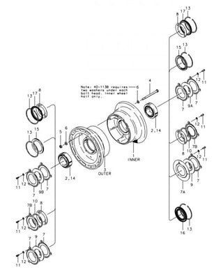 CLEVELAND 40-76B – NOSE 6.00-6 WHEEL ASSEMBLY