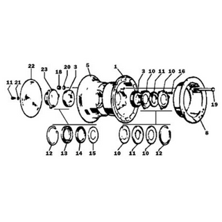 CLEV 158-00500 HUB CAP