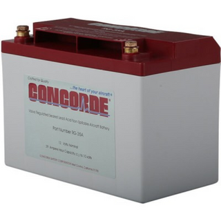 CONCORDE RG-35A SEALED LEAD ACID AIRCRAFT BATTERY