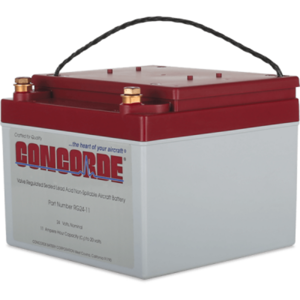 CONCORDE RG24-11 VALVE REGULATED LEAD ACID AIRCRAFT BATTERY